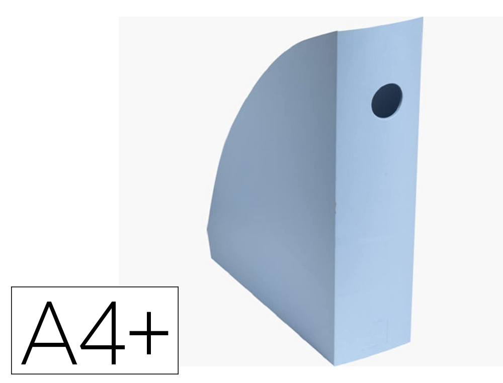 PORTE-REVUES EXACOMPTA MAG-CUBE BEE BLUE PLASTIQUE   RECYCLE A4+ OEILLET DE        PREHENSION COLORIS BLEU CLAIR