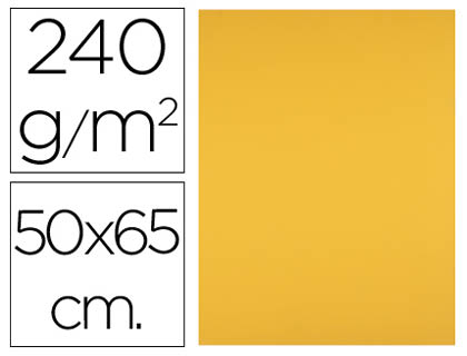 PAPIER CARTONNE LIDERPAPEL 50X65CM 240GR COLORIS VIEIL   OR