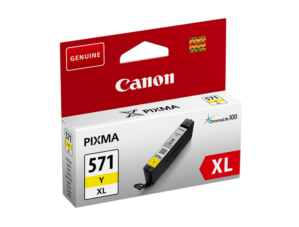 CARTOUCHE CANON JET D'ENCRE 0334C001-CLI-571XLY HAUTE CAPACIT JAUNE