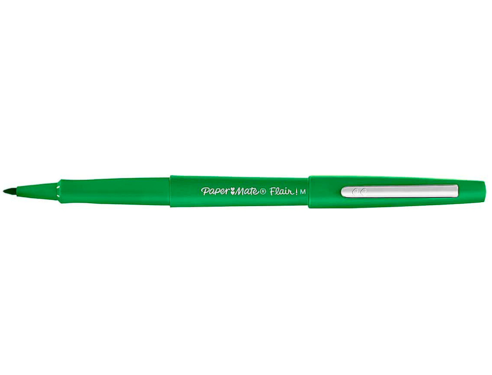 STYLO-FEUTRE PAPER MATE FLAIR ORIGINAL POINTE MOYENNE 1MM LONGUE DURE DE VIE COLORIS VERT
