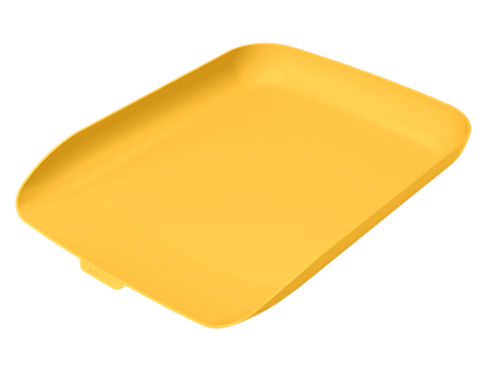CORBEILLE A COURRIER LEITZ COSY PLASTIQUE JAUNE 358X268X43MM