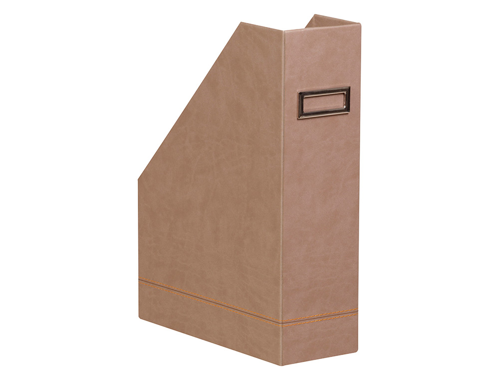 PORTE-REVUES RHODIARAMA SIMIL CUIR TAUPE VELOUT  10X25X31   CM