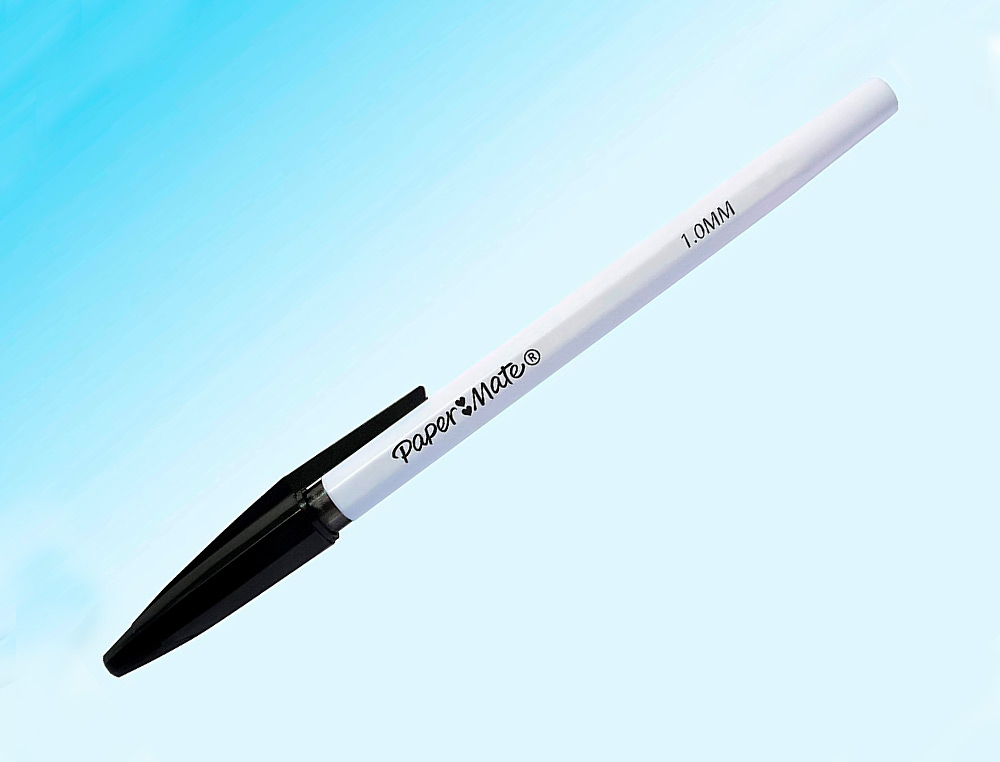 STYLO-BILLE KILOMETRICO PAPER MATE POINTE MOYENNE 1MM ENCRE NOIR
