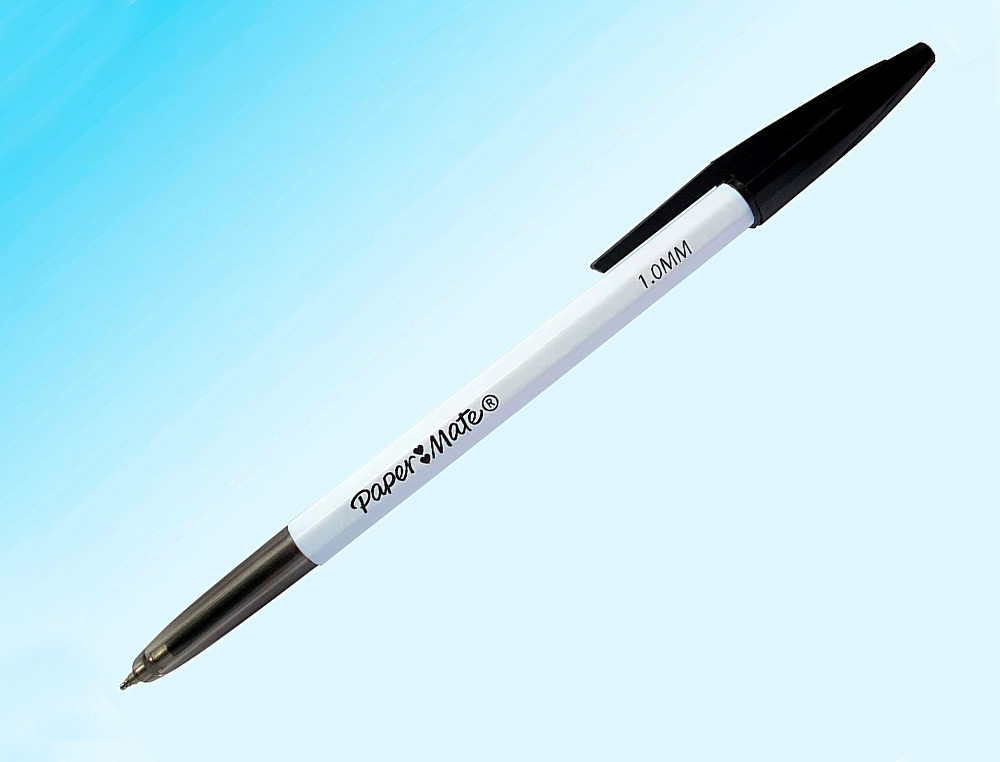 STYLO-BILLE KILOMETRICO PAPER MATE POINTE MOYENNE 1MM ENCRE NOIR