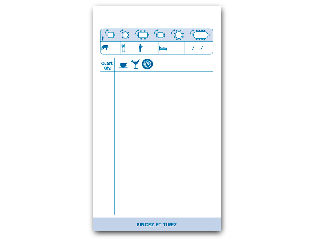 BLOC MATRE HTEL LIDERPAPEL PAPIER AUTOCOPIANT 85X150MM 50 TRIPLIS