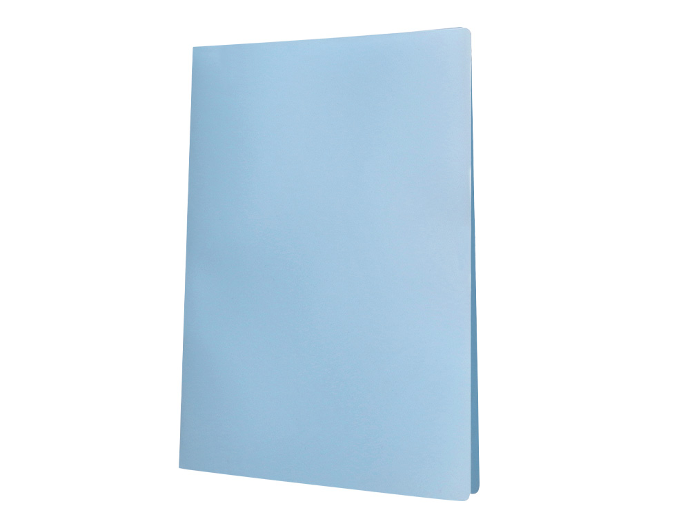 PROTEGE-DOCUMENTS LIDERPAPEL POLYPROPYLENE COUVERTURE      FLEXIBLE 40 POCHETTES FIXES   A4 220X297MM BLEU CIEL OPAQUE