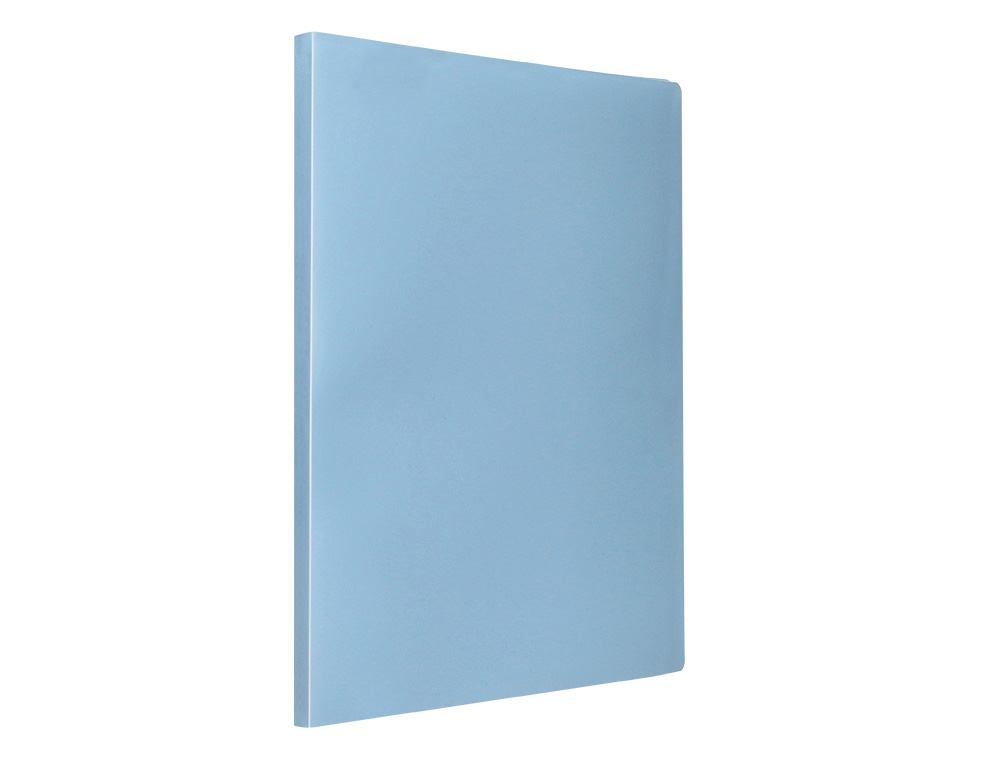 PROTEGE-DOCUMENTS LIDERPAPEL POLYPROPYLENE COUVERTURE      FLEXIBLE 40 POCHETTES FIXES   A4 220X297MM BLEU CIEL OPAQUE