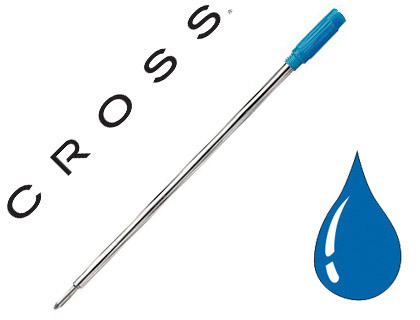 RECHARGE SOLVEIG STYLO-BILLE TYPE CROSS LONGUE CRITURE MOYENNE COULEUR BLEU