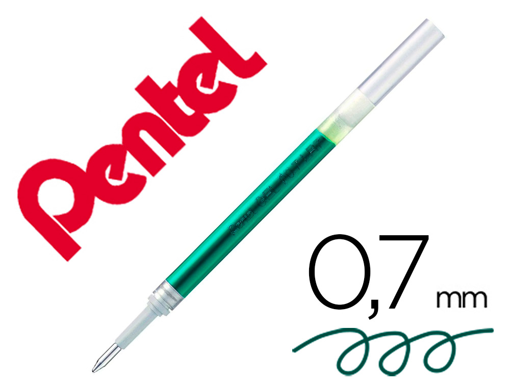 RECHARGE ROLLER PENTEL ENCRE GEL BL77 BL107 ENCRE FLUIDE   DOUCE LUMINEUSE POINTE MOYENNE SECHAGE RAPIDE TURQUOISE