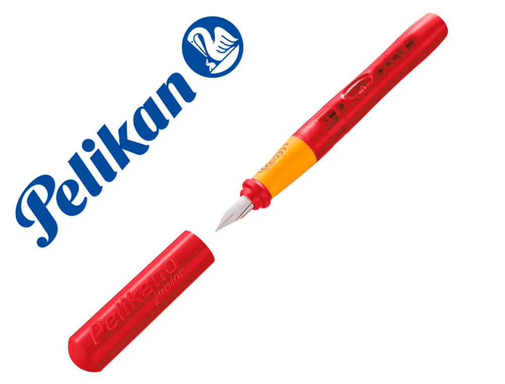 STYLO-PLUME PELIKAN PELIKANO JUNIOR BEC L POUR GAUCHERS    COLORIS ROUGE