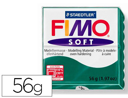 PTE  MODELER FIMO SOFT COLORIS VERT SAPIN PAIN 57G