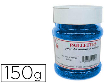 PAILLETTE SCINTILLANTE OZ INTERNATIONAL COLORIS BLEU POT SALIRE 150G