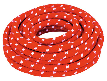 CORDE CULTURE CLUB 100% POLYPROPYLNE LONGUEUR 10M DIAMTRE 2 CM COLORIS ROUGE/BLANC