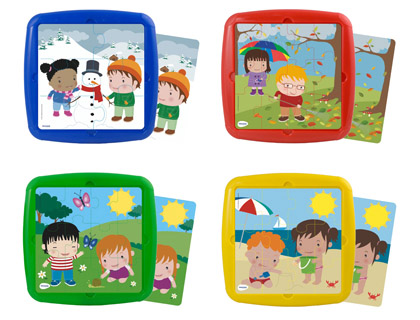 PUZZLE MINILAND LES SAISONS SET DE 4 UNITS 12 PICES