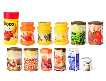 JEU MINILAND ALIMENTS EMBALLS 12 PICES