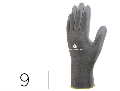 GANT TRICOT DELTAPLUS POLYAMIDE PAUME ENDUITE POLYURTHANE JAUGE 13 COLORIS GRIS TAILLE 9 PAIRE