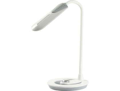 LAMPE BUREAU Q-CONNECT PROFESSIONELLE ABS 16 LEDS 6W INTERRUPTEUR TACTILE 3 NIVEAUX INTENSIT COLORIS BLANC