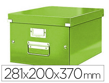 BOTE ARCHIVES ESSELTE CLICK&STORE WOW POLYPROPYLNE LAMIN 281X200X370MM FORMAT MEDIUM POIGNE TRANSPORT COLORIS MENTHE