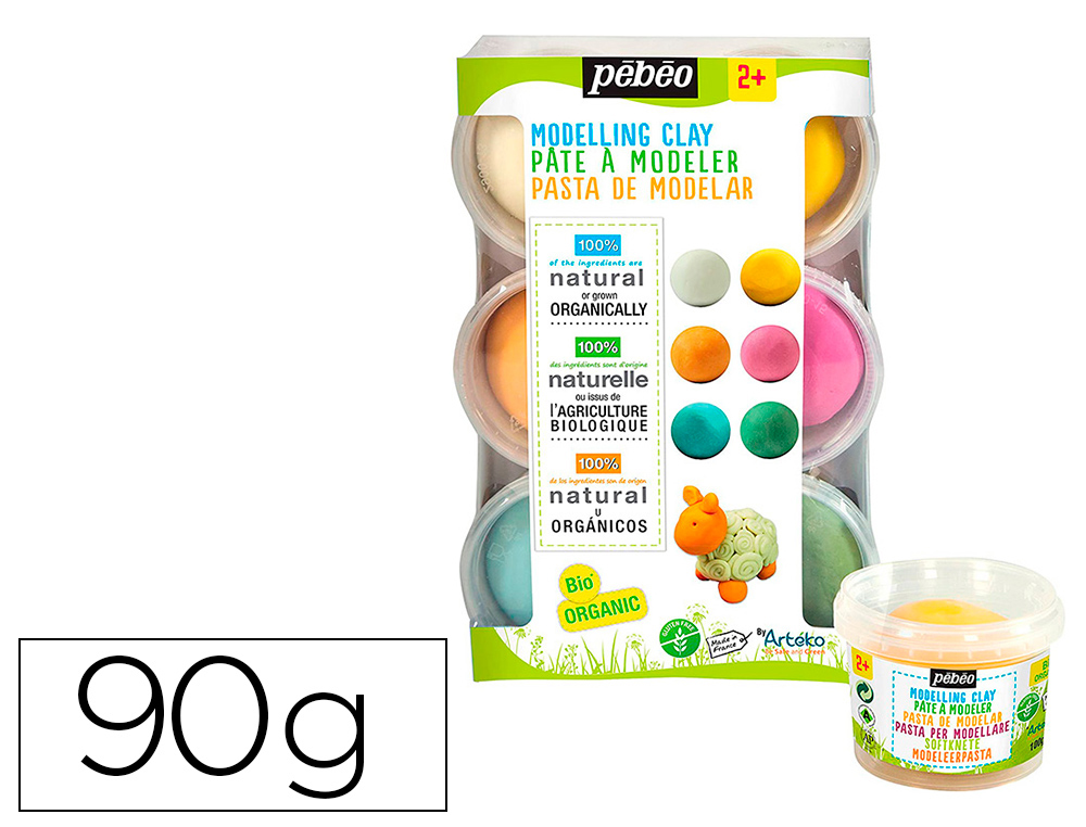 PATE A MODELER PEBEO SET DECOUVERTE XXL COLORIS        ASSORTIS 6 POTS DE 90G