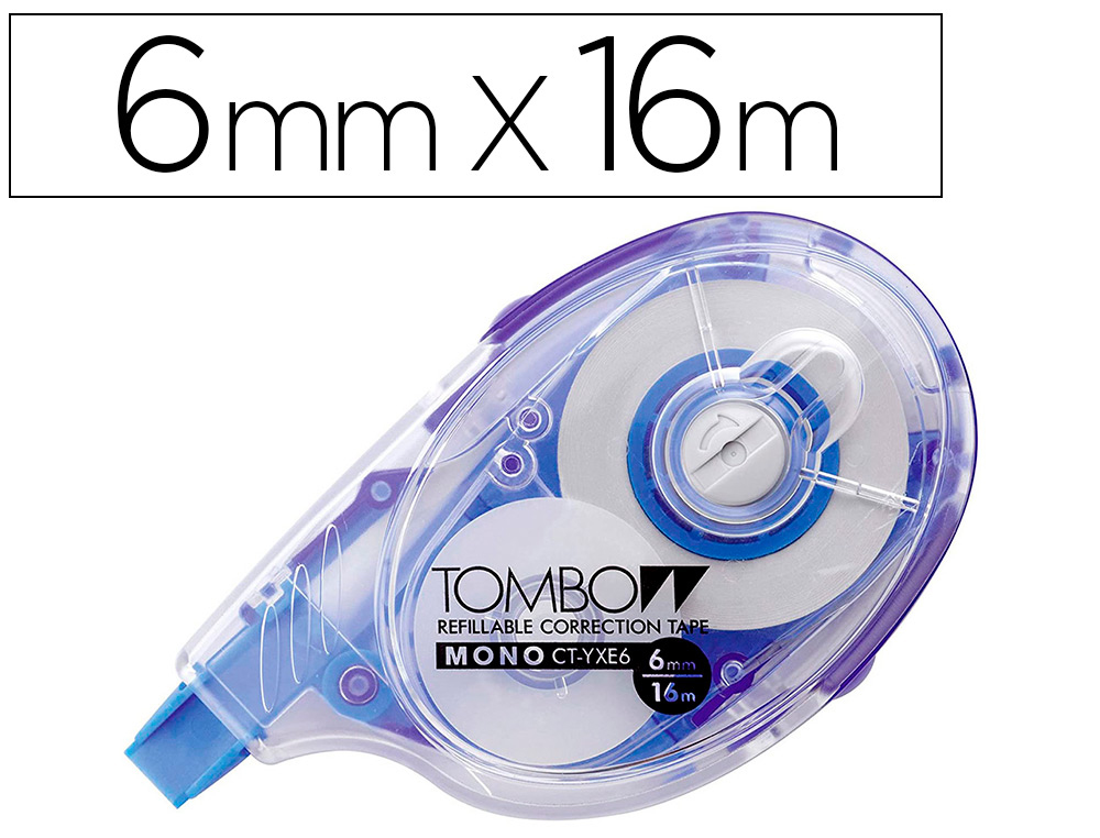 ROLLER DE CORRECTION TOMBOW MONO CT-YXE6 RECHARGEABLE     6MMX16M