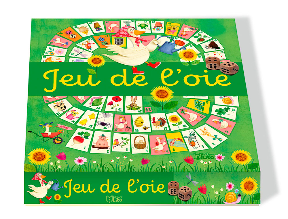 JEU DE SOCIETE EDITION LITO JEU DE L'OIE DES 4 ANS