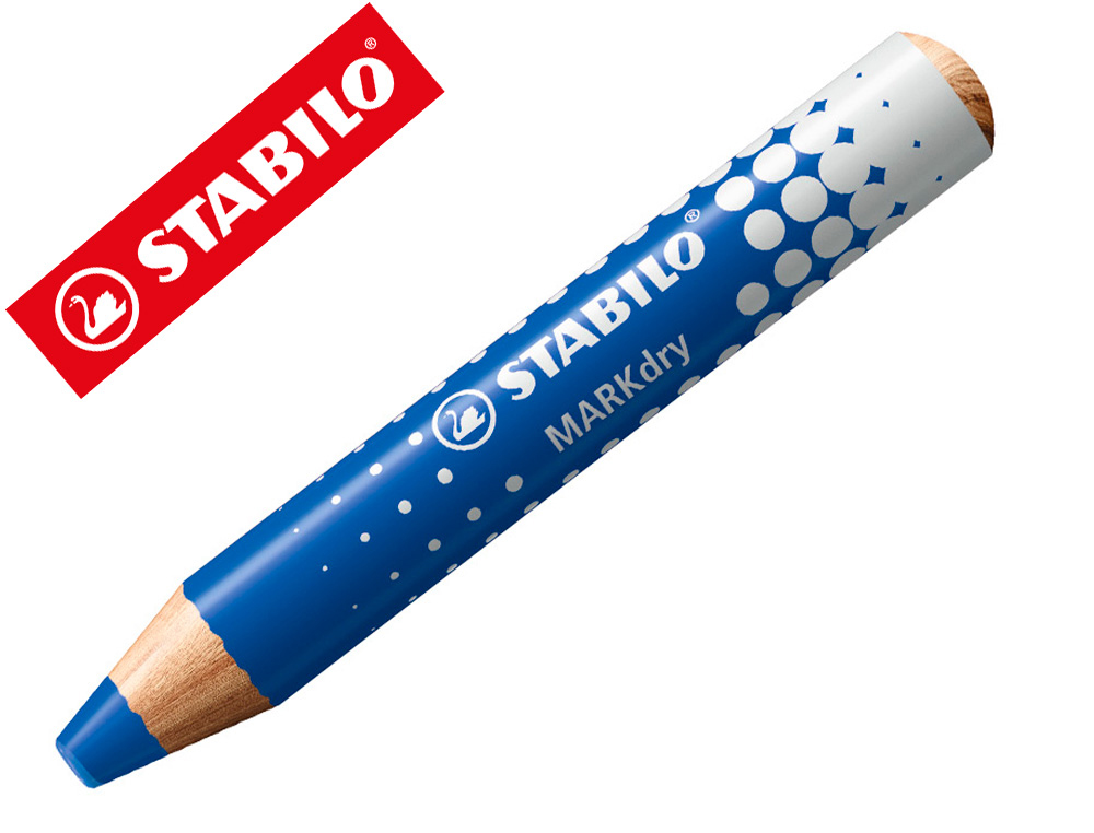 CRAYON MARQUEUR STABILO MARKDRY POUR          ECRIRE SUR DE TABLEAU BLANC   COLORIS BLEU