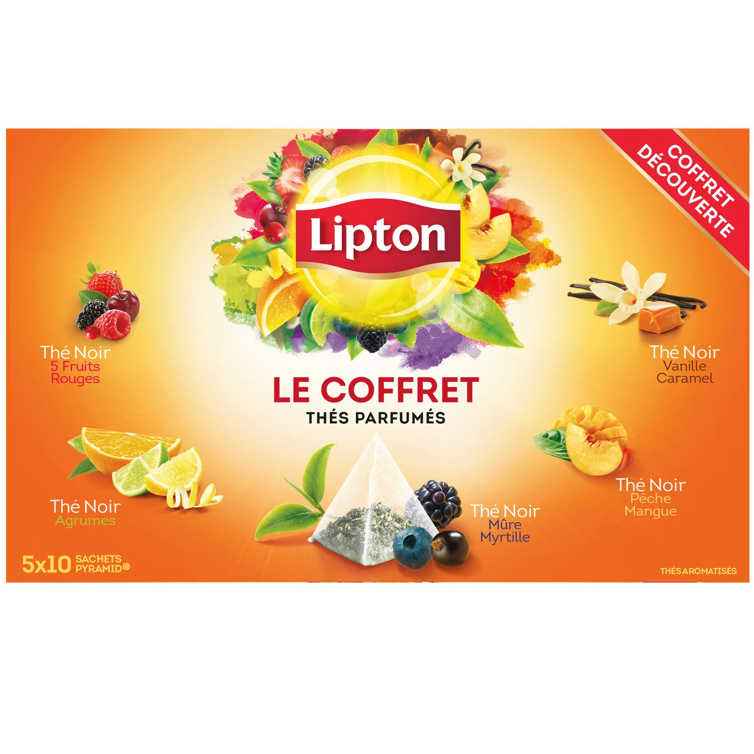 THE LIPTON NOIR PARFUME COFFRET 50 SACHETS