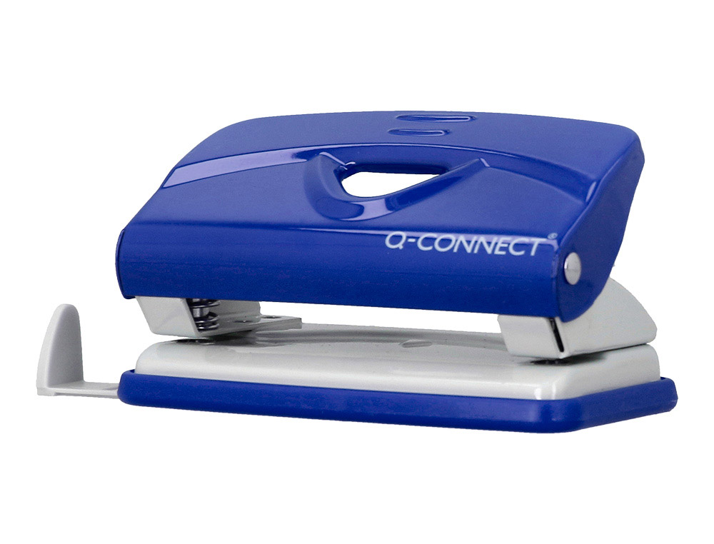 PERFORATEUR Q-CONNECT KF14215 2 TROUS OUVERTURE 1MM         CAPACITE 10 FEUILLES COLORIS  BLEU