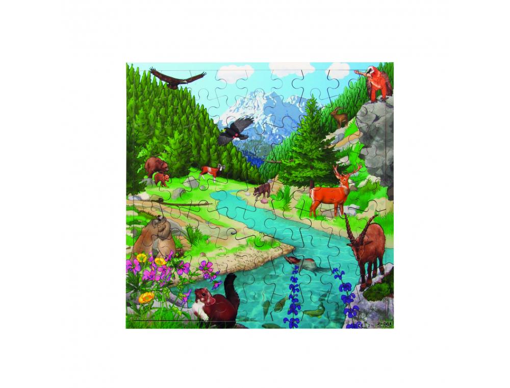 PUZZLES EN BOIS AVEC CADRE ROLF ROLF LA MONTAGNE 81      PIECES