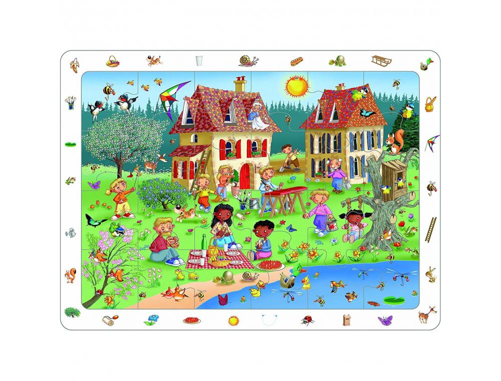PUZZLES AKROS LES 4 SAISONS 4 PUZZLES MATIERE SOUPLE 33X24  CM