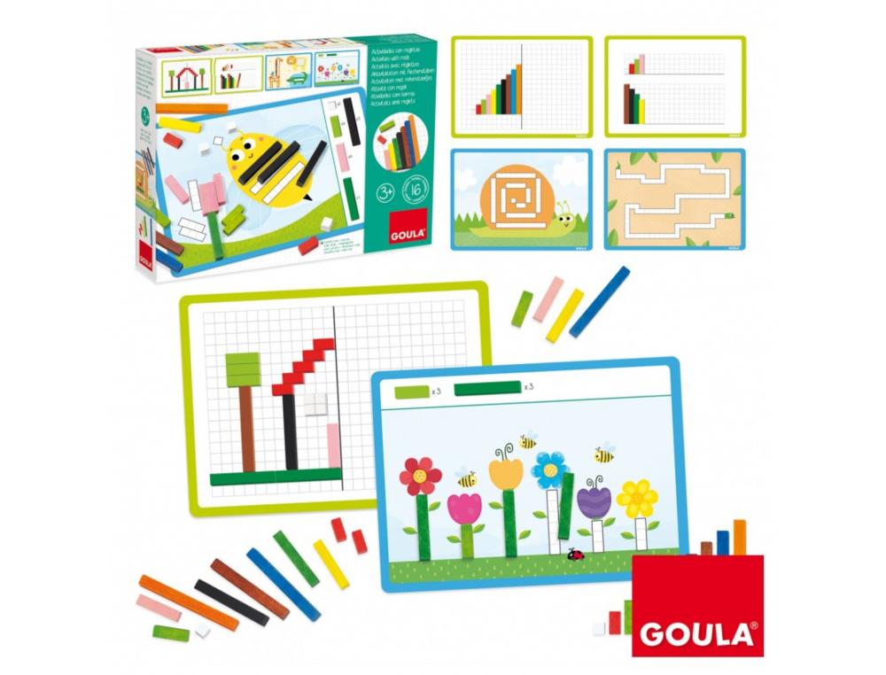 REGLETTES GOULA ACTIVITES AVEC REGLETTES COMPLETER LES  FICHES 48 UNITES COLORIS ET   LONGUEURS ASSORTIS 8 FICHES