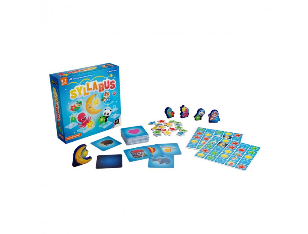 FRANCAIS GIGAMIC SYLLABUS JEU DE COURSE ET DE VOCABULAIRE   49 IMAGES 5 GRILLES 4 PIONS 2 A 4 JOUEURS