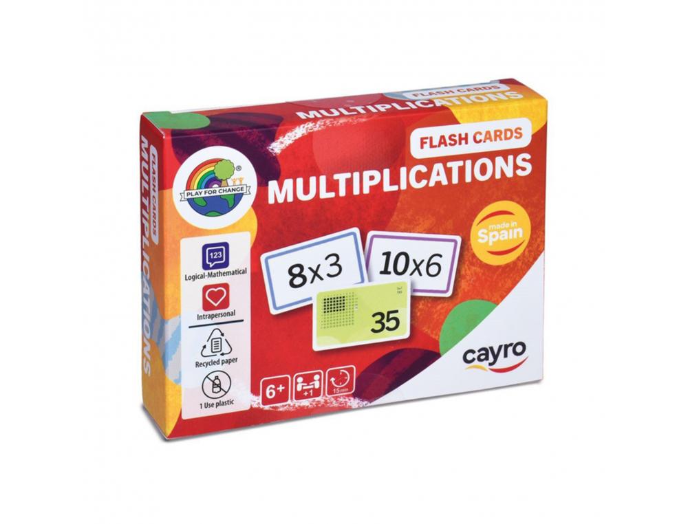 JEUX MATHEMATIQUES CAYRO MULTIPLICATIONS CARTE A JOUER 110 CARTES ET INSTRUCTIONS 2  JOUEURS