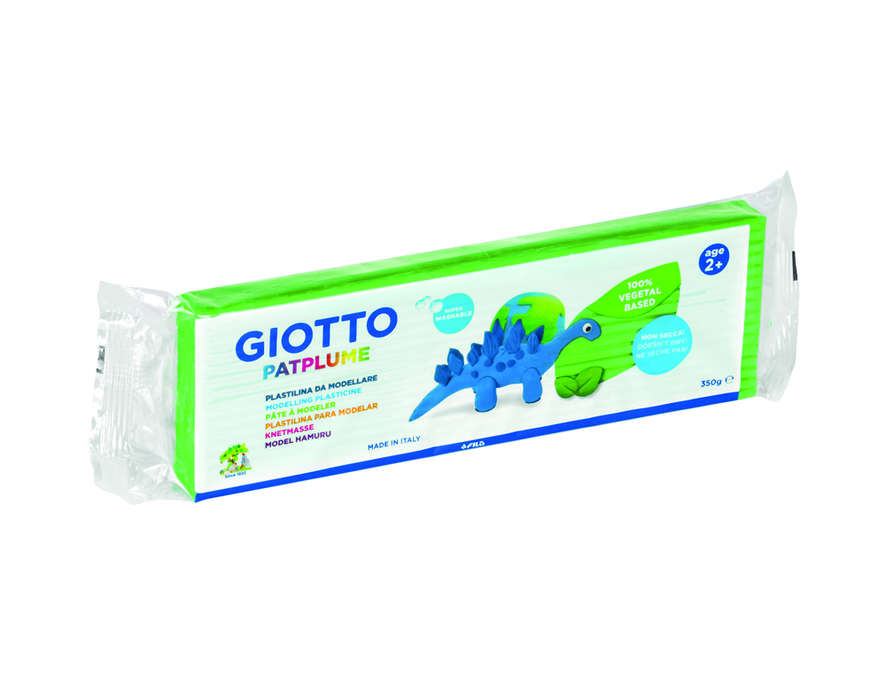 PATPLUME GIOTTO MATIERE VEGETALE SOUPLE NE SECHE PAS  PAIN PREDECOUPE 350G COLORIS  VERT