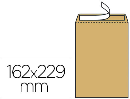 POCHETTE LA COURONNE KRAFT 1000 RAIES RECYCL C5 162X229MM 90G BOTE 500 UNITS