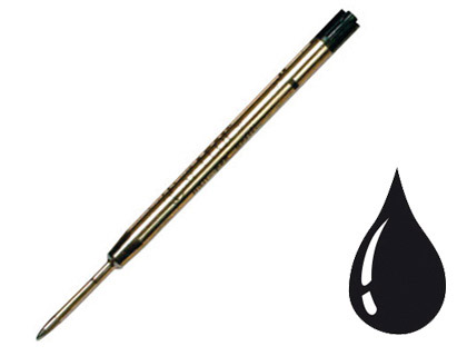 RECHARGE UNIVERSELLE STYLO-BILLE TYPE PARKER LARGEUR FINE COLORIS NOIR