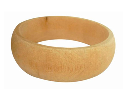 BRACELET LARGE EN BOIS  DCORER DIAMTRE 70MM HAUTEUR 25MM EPAISSEUR 10MM