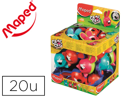 PRSENTOIR DE 20 TAILLE-CRAYONS MAPED CROC CROC INNOVATION