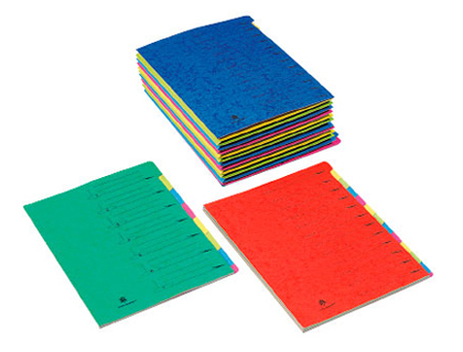 TRIEUR EXTENDOS SRIE 23 CARTE FORTE 240X320MM 7 POSITIONS DOS EXTENSIBLE ONGLETS MULTICOLORES DCOUPS