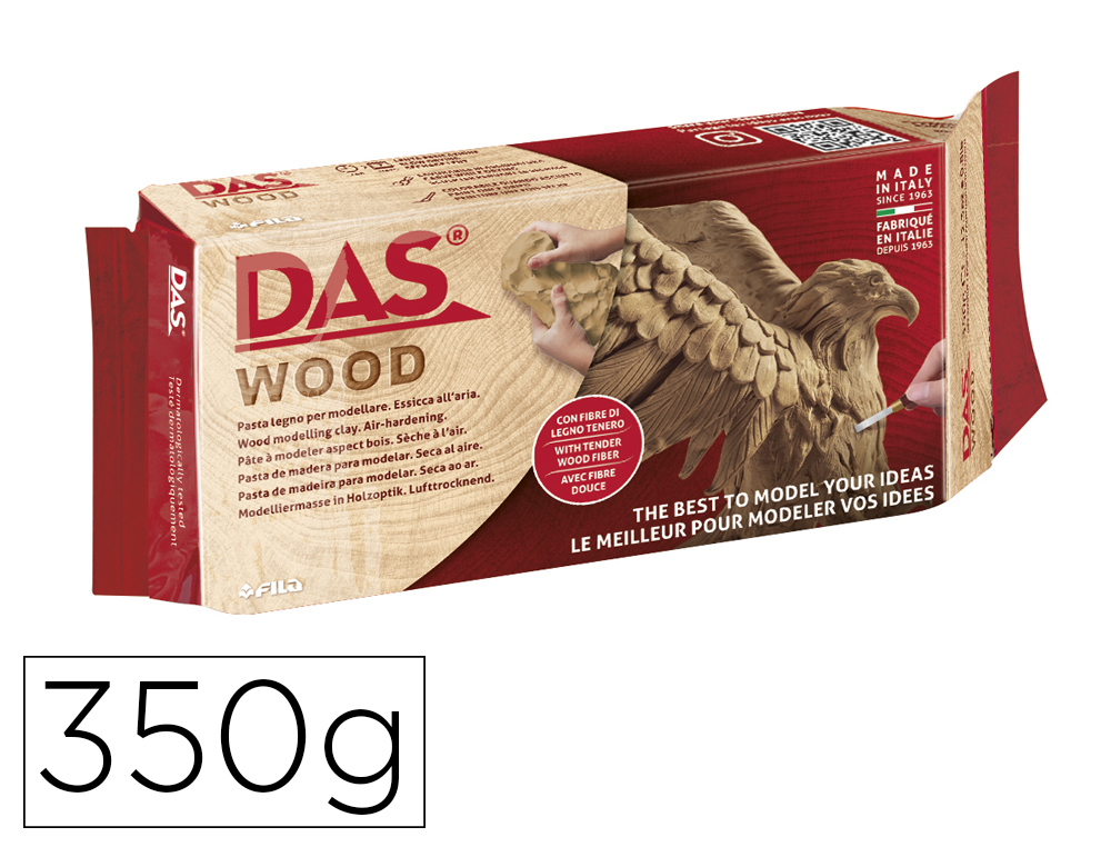 PATE A MODELER DAS WOOD FINITION BOIS BOITE 350GR