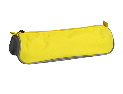 FOURRE-TOUT SCOLAIRE MAXI 26CM TOILE COULEUR JAUNE