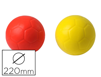 BALLON DE FOOTBALL PLASTICO ROTOTECH SOFT EN MOUSSE DIAMTRE 220MM 180G