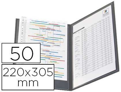 POCHETTE TARIFOLD 3L ADHSIVE A4 220x305MM OUVERTURE PETIT CT BOTE 50 UNITS