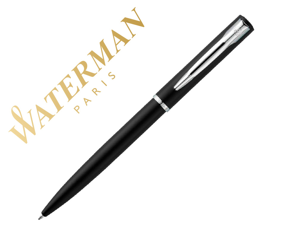 STYLO-BILLE WATERMAN ALLURE COLORIS NOIR  AVEC ECRIN