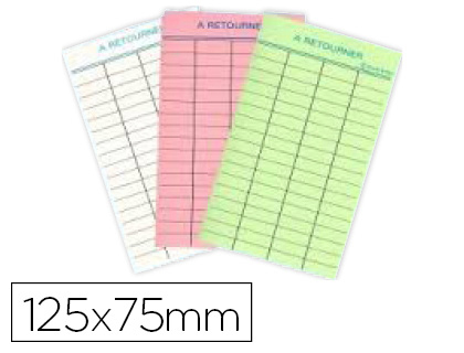 FICHE BIBLIOTHQUE ELVE BRISTOL  RETOURNER 180G FORMAT 125X75MM PAQUET 100 UNITS COLORIS ROSE