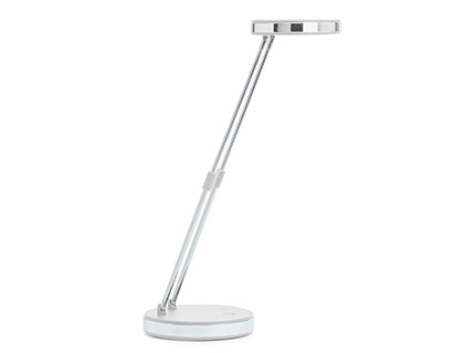 LAMPE BUREAU MAUL PUCK LED BASSE CONSOMMATION CLASSE A   5W CORDON 1,7M BRAS           EXTENSIBLE 18,5 A 33CM