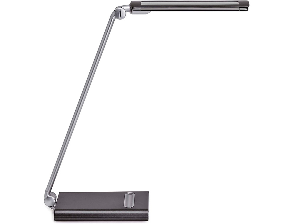 LAMPE BUREAU MAUL PURE CLASSE A BRAS ET TETE ALUMINIUM      REGLAGE 7 POSITIONS CORDON    1.5M BRAS EXTENSIBLE 185CM