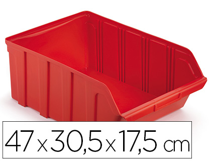 BAC A BEC VISO TEKNI5R POLYPROPYLENE EMPILABLE       RESISTANT GRANDE OUVERTURE    PORTE-ETIQUETTE 46X30,5X17,5CM