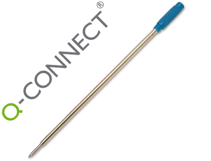 RECHARGE Q-CONNECT STYLO-BILLE TYPE CROSS LARGEUR MOYENNE COULEUR BLEU